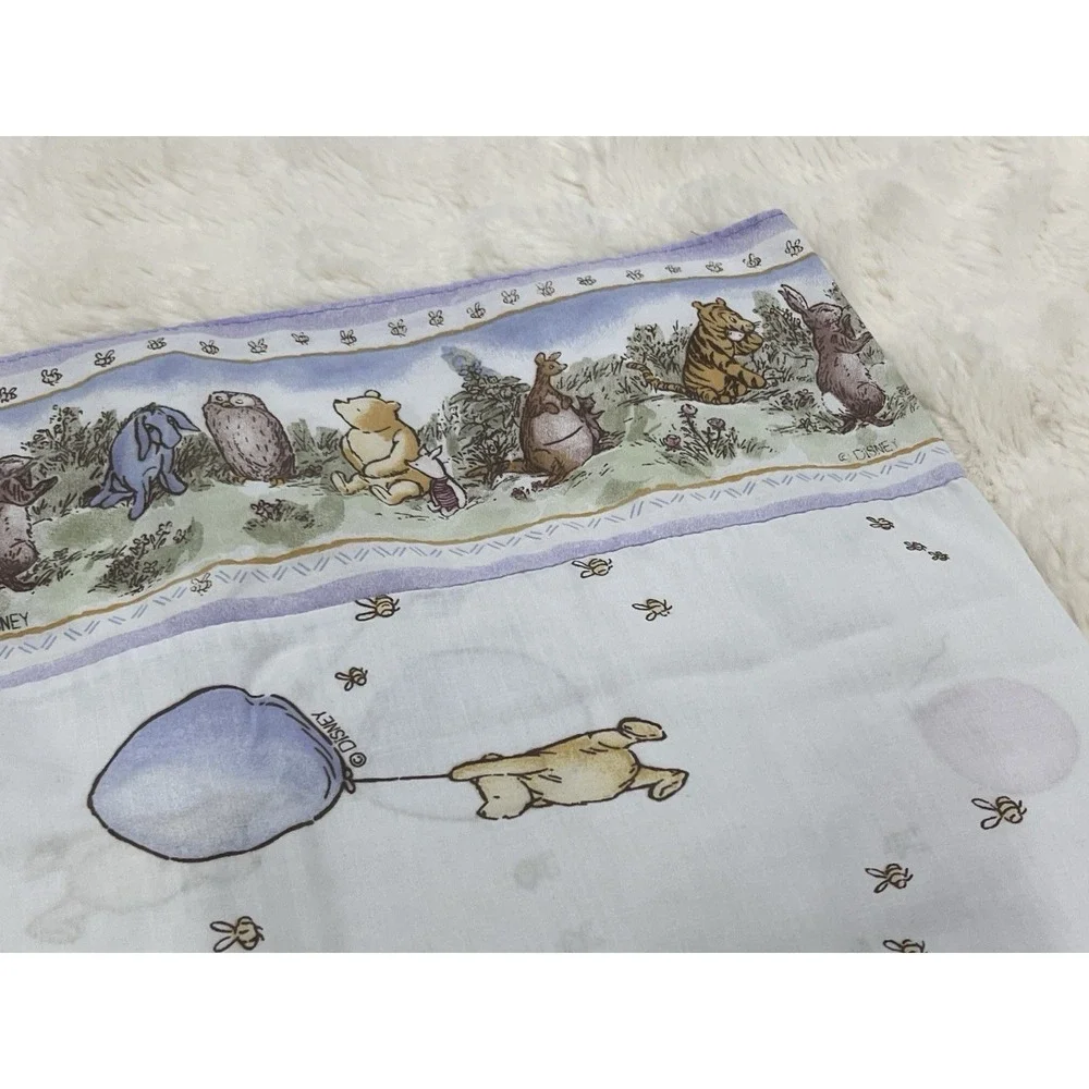 Classic Winnie The Pooh & Friends Balloons Pillow Case Disney Standard Vintage